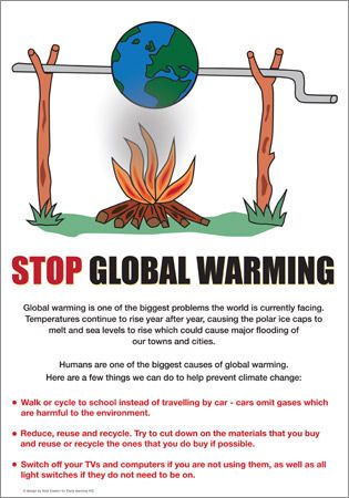 Global Warming Poster Global Warm, Environmental Posters, Science Anchor Charts, Poster Project, Save The Environment, Greenhouse Effect, World Environment Day, Science Fair, Save Earth