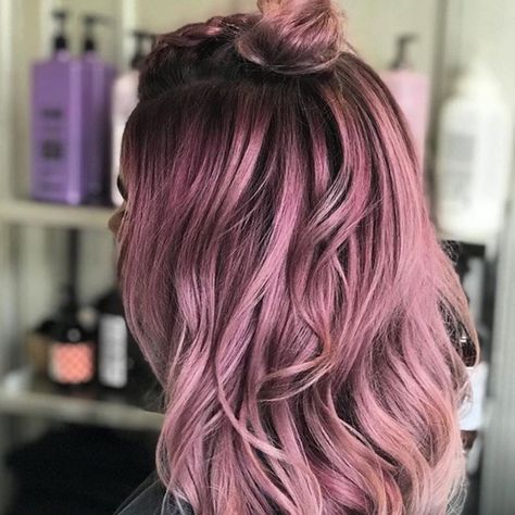 Color Melt Formulas, Grey Brown Hair, Pink Purple Hair, Color Melt, Color Formulas, Brown Ombre Hair, Stylish Short Hair, Hair Color Formulas, Berry Color