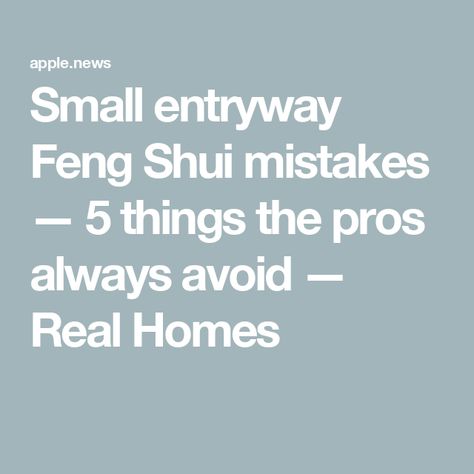 Small entryway Feng Shui mistakes — 5 things the pros always avoid — Real Homes Feng Shui Foyer Entryway, Entryway Feng Shui, Entrance Foyer Design Small Spaces, Feng Shui Entryway Ideas, Feng Shui Entrance, Feng Shui Entryway, Small Foyer Ideas, Feng Shui Apartment, Tiny Entryway