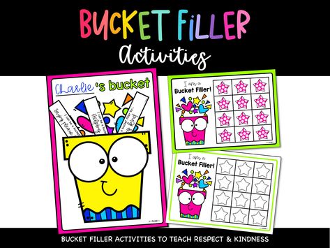 Bucket Filler Craft, Bucket Filler Activities, Teaching Respect, Classroom Store, Bucket Filler, Classroom Birthday, Bucket Filling, Teacher Inspiration, Preschool Teacher