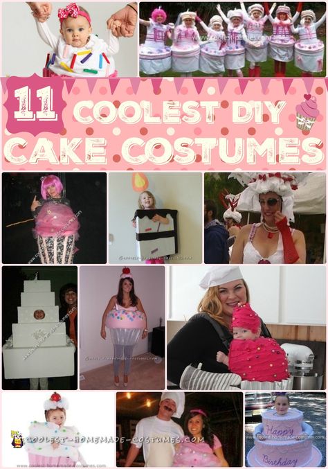 Coolest 1000+ Homemade Costumes You Can Make! Cake Dress Costume, Cake Costume, Homemade Costume, Barbie Costume, Diy Baking, Barbie Cake, Homemade Costumes, Diy Cake, Diy Homemade