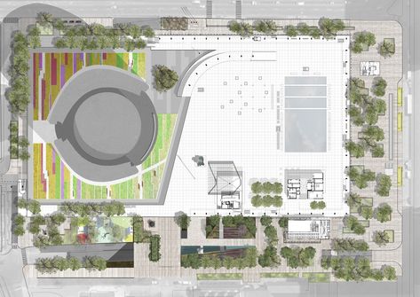 Gallery - NPS Podium Roof Garden / PLANT Architect & Perkins+Will Canada - 12 Roof Garden Architecture, Roof Garden Plants, Roof Garden Plan, Garden Map, Green Roof Garden, Peace Garden, Roof Garden Design, Garden Design Layout, Roof Architecture