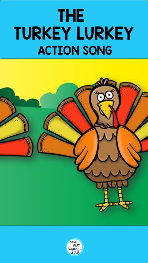 Get your students moving and grooving with "The Turkey Lurkey" sung to the tune of The Hokey Pokey! K-6 Fun. LEARN MORE Turkey Songs For Kids, Thanksgiving Movement Activities, Hokey Pokey Song, Thanksgiving Music Lessons, Thanksgiving Music Activities, Preschool Music Lessons, Kindergarten Music Lessons, Turkey Songs, Greeting Song