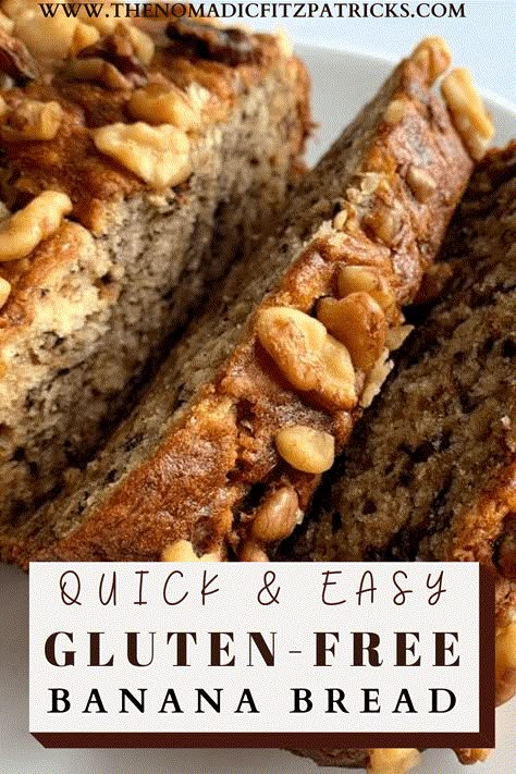 Gluten Free Apple Banana Bread, Gluten Free Banana Bundt Cake, Gluten Free Banana Bread Recipe Moist, Gluten Free Banana Nut Bread, Gf Banana Bread, 2023 Reset, Banana Bread Gf, Gluten Free Banana Bread Recipe, Weekend Baking