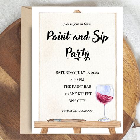 Wine Paint Party, Craft Night Party, Golf Events, Farm Village, Sip And Paint, Monogram Painting, Paint Bar, Wine Painting, Wine Event