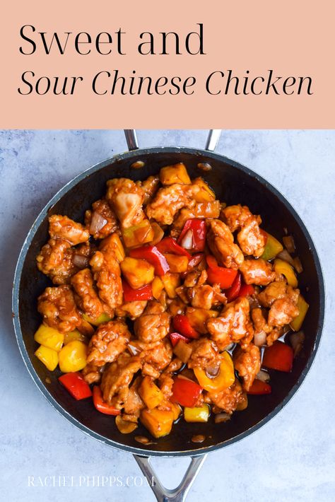 A homemade, better than takeaway version of the British Chinese takeaway classic Sweet and Sour Chicken – without any deep frying (and the option to use your air fryer to cut out the shallow frying, too!) British Chinese Food, Food Cravings Recipes, British Meals, Chinese Fakeaway, Chicken Air Fryer, Chicken Katsu Curry, Fakeaway Recipes, Sweet And Sour Sauces, Chinese Takeaway