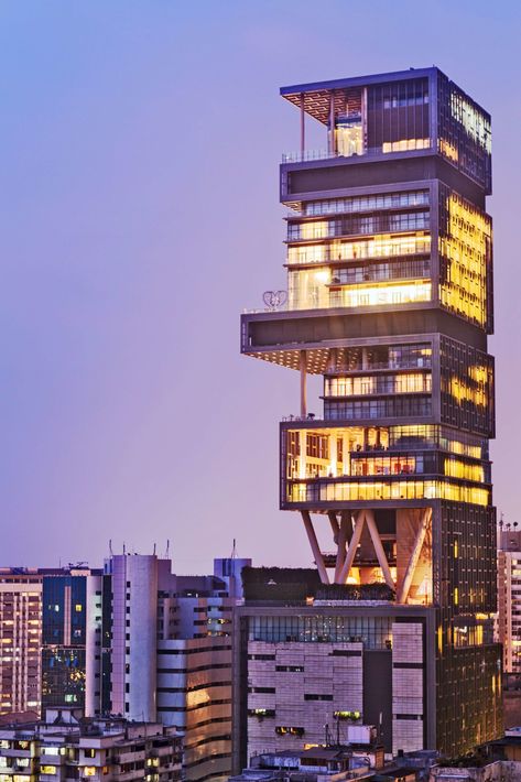 The One Billion House, the most expensive house in the world Mukesh Ambani House, Ambani House, Girl Strollers, Snacks Sandwiches, Minimalist Entryway, Decor Videos, Living Modern, Expensive Houses, Wolf Girl