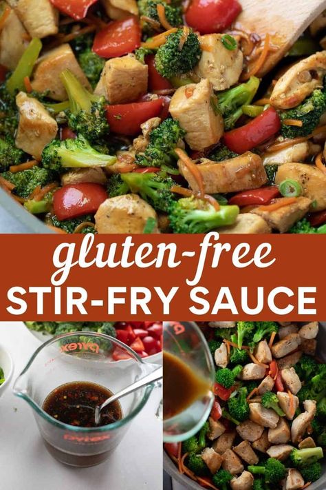 Gluten Free Chicken Stir Fry, Gluten Free Stir Fry Recipes, Gluten Free Stir Fry Sauce, Chicken Stir Fry Sauce, Gluten Free Stir Fry, Gfcf Recipes, Pork Stir Fry Recipes, Stir Fry Sauce Recipe, Gluten Free Sauces