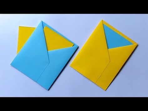 Super Fast Folded 3 Pocket Page Envelopes | Making Easy Paper Envelope DIY | Easy Origami Envelopes - YouTube Paper Origami Envelope, Envelope Folding Ideas, Pocket Envelopes Diy, Fold An Envelope Out Of Paper, Paper Envelope Diy Easy, Origami Envelope Pockets, How To Make An Envelope Out Of A4 Paper, Easy Paper Envelope, Paper Envelope Diy