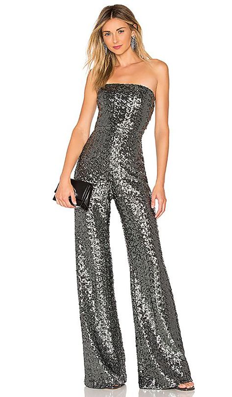 Silver Jumpsuits, Alexis Dress, Jumpsuit Style, Jeans Outfit Ideas, 70s Inspired Fashion, Rebecca James, Sequin Jumpsuit, Jumpsuit Elegant, Jumpsuit Outfit