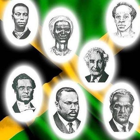 Jamaican national heroes Pictures Of Jamaica, Jamaica National Heroes, National Heroes Day, Jamaica History, Jamaican Dancehall, Trivia Questions For Kids, Fun Questions, Hero Poster, Jamaica Travel