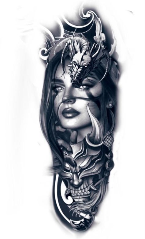 Tato Geisha, Tato Realis, Initials Tattoo, Video Tattoo, Design Quiz, Geisha Tattoo Design, Girl Face Tattoo, Realistic Tattoo Sleeve, Geisha Tattoo