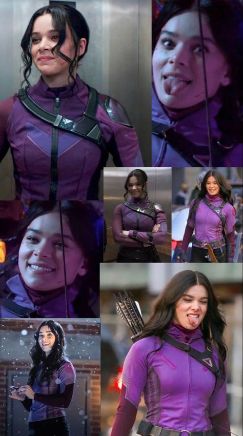 Marvel Yelena Belova, Kate Bishop Wallpaper, Hailee Steinfeld Style, Kate Bishop Hawkeye, Seluar Ketat, Prettiest Celebrities, Rare Features, Young Avengers, Kate Bishop