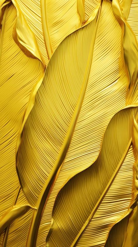 Gold banana leaf bas relief pattern plant backgrounds textured. | premium image by rawpixel.com / Tang Banana Pattern, Plant Background, Feather Painting, Gold Text, Bas Relief, Banana Leaf, Download Free Images, Painting Abstract, Art Background