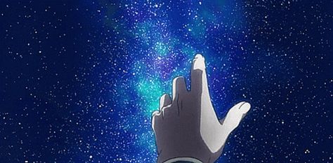 Aesthetics Anime GIF - Aesthetics Anime Stars - Discover & Share GIFs Galaxia Wallpaper, Arslan Senki, Space Anime, Star Gif, Hands Reaching Out, Gif Background, Sky Gif, Sky Anime, Anime Hands