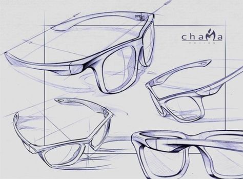 Glasses Design Sketch, Sunglasses Design Sketch, Drawing Sunglasses, Sunglass Design, Glasses Sketch, Sunglasses Design, Shoe Sketches, Smart Glass, Visual Memory