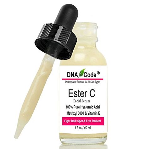 DNA Code Vitamin C Ester Serum Anti Wrinkle Acne Dark Spot w Hyaluronic Acid Matrixyl 3000 >>> Read more reviews of the product by visiting the link on the image. Castor Oil For Acne, Matrixyl 3000, Acne Dark Spots, Dna Code, Acne Cleansers, Aging Serum, Acne Free, Acne Remedies, Skin Remedies