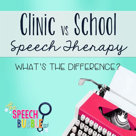 Why do some students qualify for clinical speech therapy but not for in school therapy? Let's look at clinics vs school speech and all their differences.