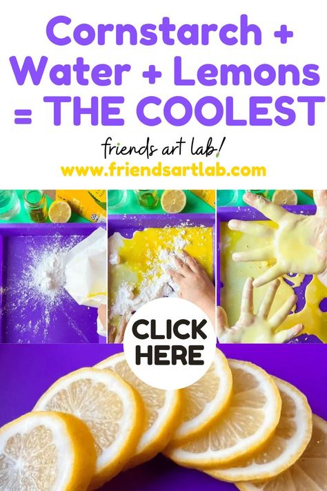 We’re kicking regular oobleck up a notch by adding some of our favorite citrus fruits! Oobleck Recipe, Summer Preschool Activities, Slime Ingredients, Science For Toddlers, Sensory Crafts, Sensory Activities Toddlers, Berry Baskets, Science Activities For Kids, Food Dye