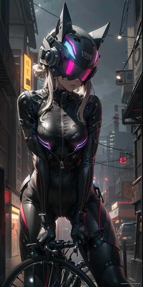 Female Cyberpunk, Cyberpunk Female Character Art, Neon Cyberpunk, Cyberpunk Female, Virtual Girl, Cyberpunk Girl, Scifi Fantasy Art, Space Girl, Art Story