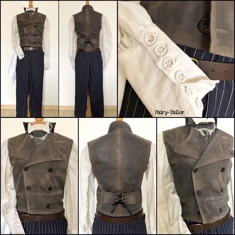 Sweeney Todd Cosplay, Sweeney Todd Aesthetic, Sweeney Todd Costume, Costume Portfolio, Skull Wine, Halloween Idea, Waistcoat Men, Tim Burton Movie, Period Clothing