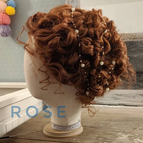 Rose Titanic Makeup Tutorial, Rose Titanic Hair Color, Rose Hairstyle Titanic, Rose Titanic Hair, Rose From Titanic Hair, Rose Titanic Cosplay, Roses Dress Titanic, Christmas Hairstyles, Rococo Fashion