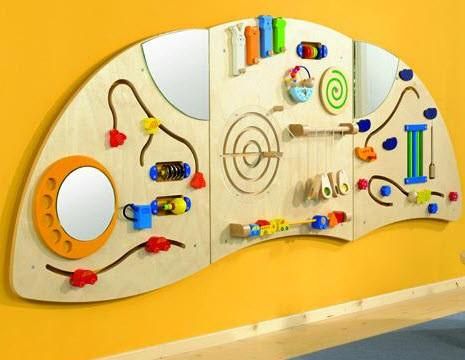 Wall Toys Learning Wall, Sensory Learning, Sensory Wall, Keeping Kids Busy, Interactive Walls, Childrens Library, Sensory Room, Waiting Area, Kids Corner