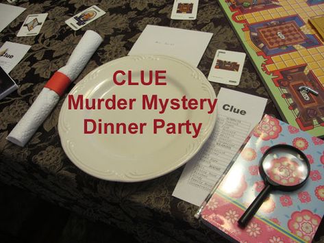 CONTROLLING Craziness: Clue Themed Birthday Party Clue Themed Birthday Party, Clue Birthday Party, Mystery Party Game, Clue Party, Clue Games, Mystery Dinner Party, Mystery Dinner, 21st Party, Mystery Party