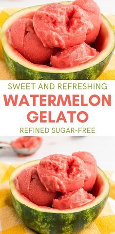 Sugar-free, dairy-free, and only 2 ingredients! This WATERMELON GELATO is so easy to make, and no ice cream maker is required. Vegan and nut-free. Watermelon Sorbet Recipe Ice Cream Maker, Watermelon Gelato Recipe, Watermelon Sorbet Recipe, Watermelon Gelato, Food Truck Wedding Reception, Dairy Free Gelato, Wedding Reception Catering, Ninja Ice Cream Recipe, Sugar Free Ice Cream