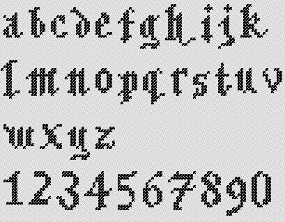 Download for freeA to Z Gothic Alphabet Small Lettering Cross Stitch Chart - Cross Stitch 4 Free at Cross Stitch 4 Free Counted Cross Stitch Letters, Cross Stitch Font Patterns, Cross Stitch Border Pattern Free, Cross Stitch Words, Gothic Cross Stitch Patterns, Cross Stitch Lettering, Halloween Cross Stitch Alphabet, Cross Stitch Alphabet Patterns Free, Cross Stitch Pattern Free