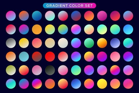 Vector big gradient color set | Premium Vector #Freepik #vector #colorful-colors #pink-purple #colorful-gradient #gradient Procreate Gradient Map, Procreate Gradient, Gradient Map, Gradient Image, Colorful Gradient, Color Gradient, Iconic Photos, Psd Files, Gradient Color