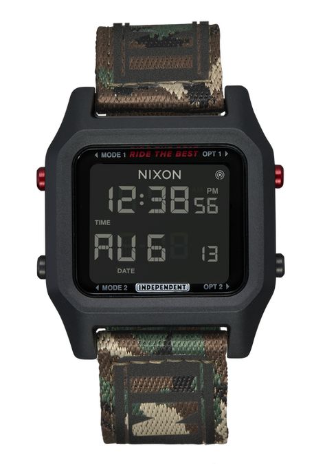 Men's Digital Watches in Retro and Modern Styles – Nixon US Empty Pool, Mens Digital Watches, Nixon Watch, Disney Watches, Field Watches, Black Camo, Watch Model, Nixon, Black Watch