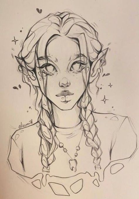 Dnd Elf, Lil Drawings, People Sketches, Elf Drawings, Wrist Tattoo Designs, Wrist Tattoo Ideas, Armband Tattoos, Indie Drawings, Girl Drawing Sketches