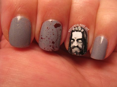 Sonoma Nail Art: Zombie Nails, Rob Zombie Nails Zombie Nail Art, Zombie Nails, Music Nails, Nails 2015, Infinity Nails, Band Nails, Nail Pictures, Rob Zombie, Thanksgiving Nails