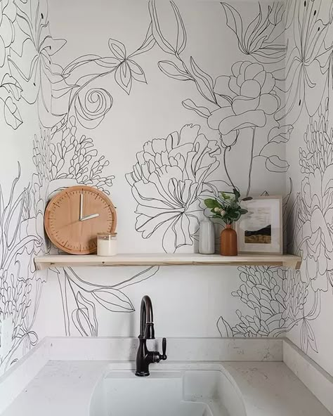 Sharpie Wall, Wall Murals Diy, Diy Wand, Home Design Diy, Sharpie Marker, Decoration Design, Diy Wall, A Kitchen, Wall Wallpaper