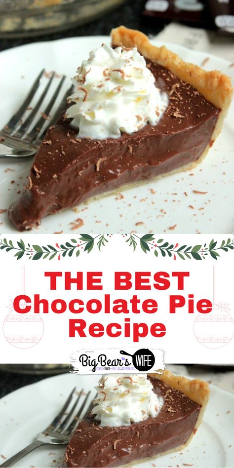 Chocolate Pie Cocoa Powder, Chocolate Pie With Cocoa Powder, Grandmas Chocolate Pie, Hersheys Cocoa Recipes, Hershey Cocoa Powder Recipes, Chocolate Pie Recipe Old Fashioned, Baked Chocolate Pie, Hershey Pie Recipe, Best Chocolate Pie Recipe