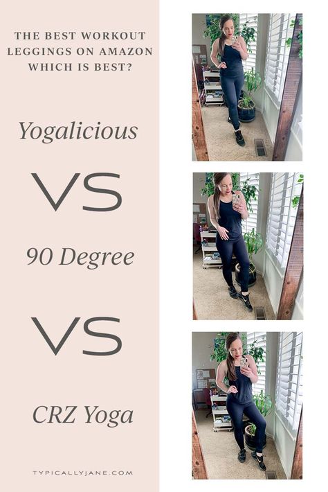 If you ask someone what the best workout leggings on Amazon are, you are likely to hear one of three answers, Yogalicious, 90 Degrees or CRZ Yoga. But which pair really is the best? We trieed them all out to leet you know. Crz Yoga Leggings, Crz Yoga Outfits, Beyond Yoga Outfit, Yoga Class Outfit, Yoga Leggings Outfit, Bell Bottom Yoga Pants, Best Workout Leggings, Outfit Ideas Modest, Hot Yoga Outfit