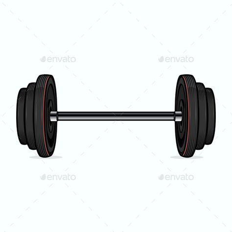 Dumbbell Drawing, Weights Drawing, Fitness Symbol, Gym Drawing, Dumbbell Tattoo, Animal Baby Shower Cake, Sport Vector, Gacha Props, Contour Drawing