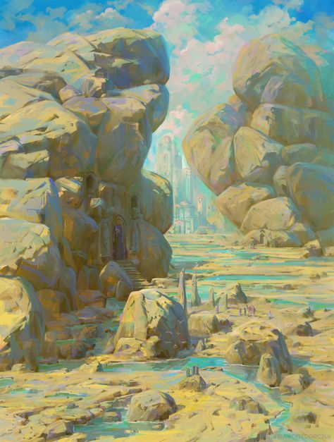 Slawek Fedorczuk, Color Script, Desert Art, Figure Sketching, Fantasy Art Landscapes, Visual Development, Environment Design, Digital Artists, Environmental Art