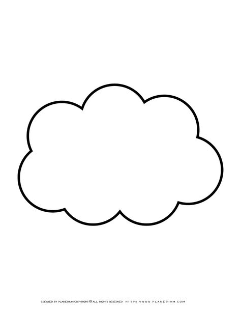 Cloud Template Free Printable, Coloring Clouds, Clouds For Kids, Cloud Outline, Printable Outline, Cloud Template, Outline Pictures, Recuerdos Primera Comunion Ideas, Outline Template