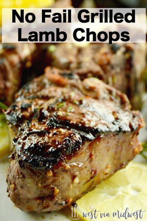 Bbq Lamb Chops On Grill, Grilled Lamb Recipes, Lamb Loin Chop Recipes, Grilled Lamb Chop Recipes, Bbq Lamb, Lamb Loin Chops, Lamb Loin, Marinated Lamb, Grilled Lamb Chops