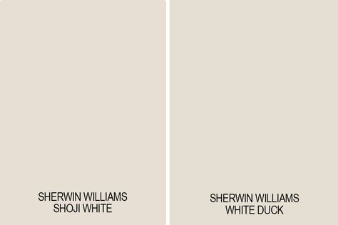 Can't decide between greige or cream? Then Sherwin Williams Shoji White may be the perfect paint color for your home! Read all about this color including its undertones and see photos of it in real homes! Sherwin Williams Greek Villa, Sherwin Williams Shoji White, Greek Villa Sherwin Williams, Off White Paint Colors, Greek Villa, Off White Paint, Warm Paint Colors, White Wall Bedroom, Greige Paint Colors