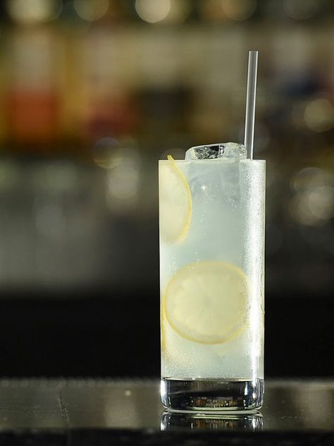 Elderflower Tom Collins | The Alchemist Bartending Business, Collins Cocktail, Collins Glass, Gin Lemon, Rosewood Hotel, Tom Collins, Soda Water, The Alchemist, Cocktails Recipes