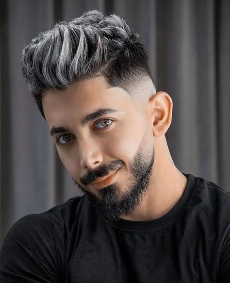 Men's Grey Hair Styles: Explore Silver & Ash Haircuts Over 50 Embracing Grey Hair, Men Hair Color Highlights, Haircuts For Gray Hair, Hair Color Ideas For Men, Grey Hair Color Ideas, Dark Silver Hair, Ash Gray Hair Color, Silver Hair Men, Ash Grey Hair