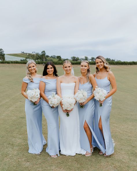 Blue hydrangea wedding