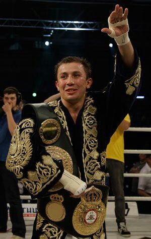 My favorite new boxer Gennady Golovkin I love his robe ! Ggg Boxing, Triple G, Gennady Golovkin, Boxing Images, Sporting Legends, Boxing Ring, Champions Of The World, Boxing Champions, Sports Celebrities