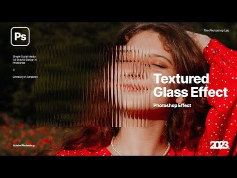 Create Glass Texture Effect in Adobe Photoshop 2023 - YouTube Glass Photoshop, Texture Photoshop, Glass Effect, Photoshop Textures, Photoshop Effects, Youtube Tutorials, Glass Texture, Photoshop Tutorial, Adobe Photoshop