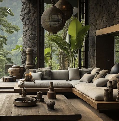 Villa Home Interior, Balinese Interior, Balinese Villa, Gas Fire Pits, Balinese Decor, Tropical Living Room, Villa Home, Fire Tables, Bali House