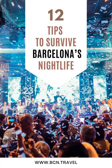 Check out these 12 tips for surviving Barcelona nightlife to find the best Barcelona nightclubs. We'll let you know the best places for cheap drinks, when to go out, and what time to party. Have a blast and party until you drop! #barcelona #party #bar #nightclubs #fun #travel #trip #vacation #europe Clubbing Outfits Barcelona, Club Outfits Barcelona, Barcelona Spain Nightlife, Europe Night Club Outfit, Barcelona Going Out Outfit, Clubbing In Barcelona, Clubs In Barcelona, Barcelona Night Out Outfit, Spain Clubbing Outfits