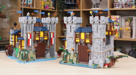 How to improve the LEGO Creator 3-in-1 31120 Medieval Castle Lego Castle Instructions, Castle Layout, Castle Project, Wooden Toy Trucks, Lego Diy, Amazing Lego Creations, Lego Castle, Lego Creative, Lego Pictures